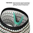 The Stuffed Stocking | Fair Isle Christmas Tree Ball Hammock® Pouch Underwear With Fly - Shinesty