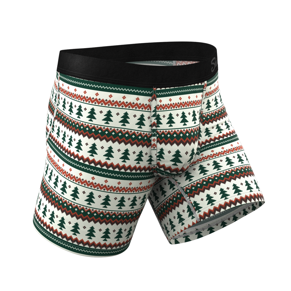 The Stuffed Stocking | Fair Isle Christmas Tree Ball Hammock® Pouch Underwear - Shinesty