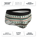 The Stuffed Stocking | Fair Isle Christmas Tree Ball Hammock® Pouch Underwear Briefs - Shinesty