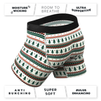 The Stuffed Stocking | Fair Isle Christmas Tree Ball Hammock® Pouch Underwear With Fly - Shinesty