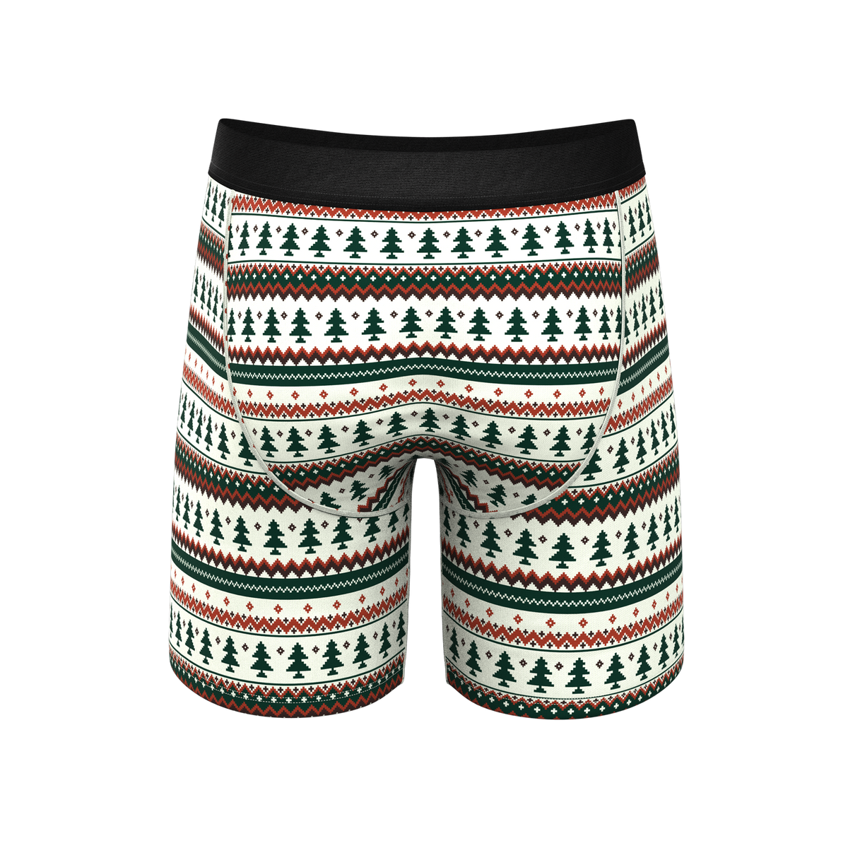 The Stuffed Stocking | Fair Isle Christmas Tree Ball Hammock® Boxer - Long Leg - Shinesty
