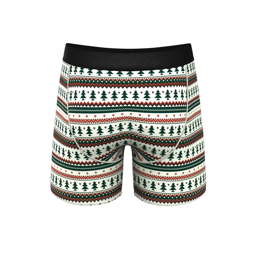 The Stuffed Stocking | Fair Isle Christmas Tree Ball Hammock® Pouch Underwear - Shinesty