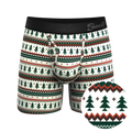 The Stuffed Stocking | Fair Isle Christmas Tree Ball Hammock® Pouch Underwear With Fly - Shinesty