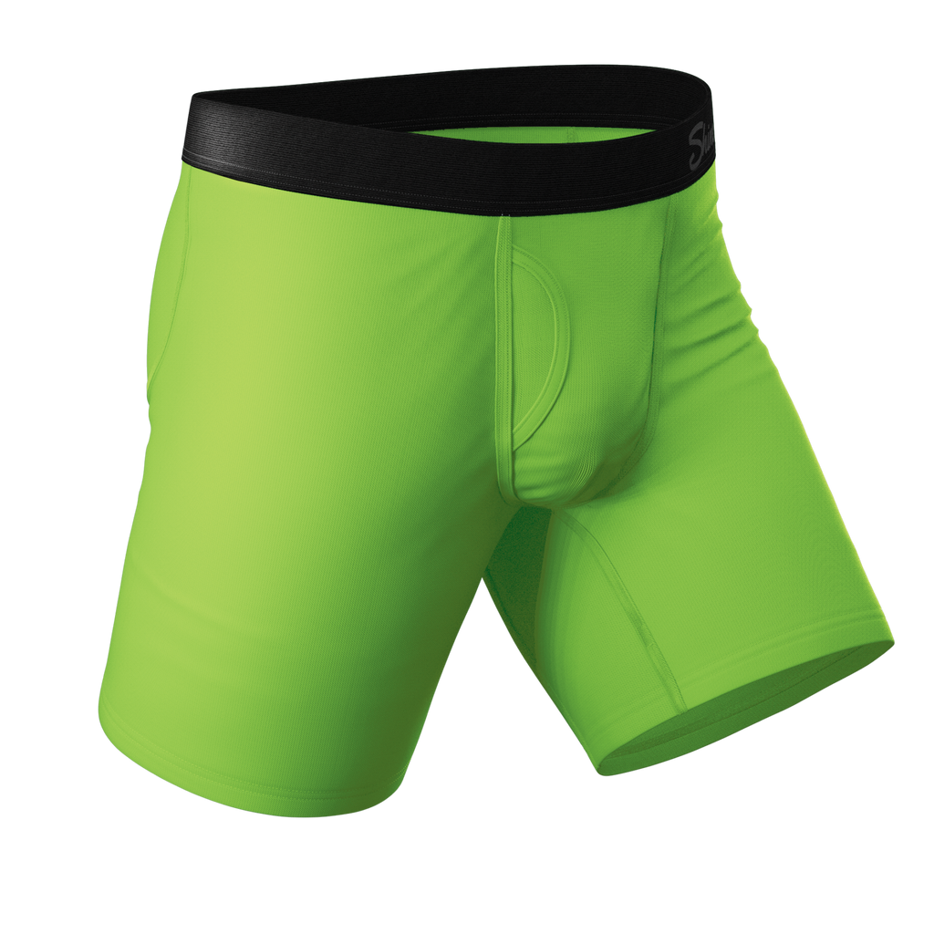 The Supernova | Bright Green Ball Hammock® Boxer - Long Leg - Shinesty