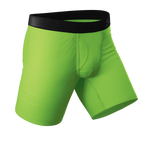 The Supernova | Bright Green Ball Hammock® Boxer - Long Leg - Shinesty