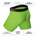 The Supernova | Bright Green Ball Hammock® Boxer - Long Leg - Shinesty