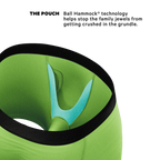 The Supernova | Bright Green Ball Hammock® Pouch Underwear With Fly - Shinesty