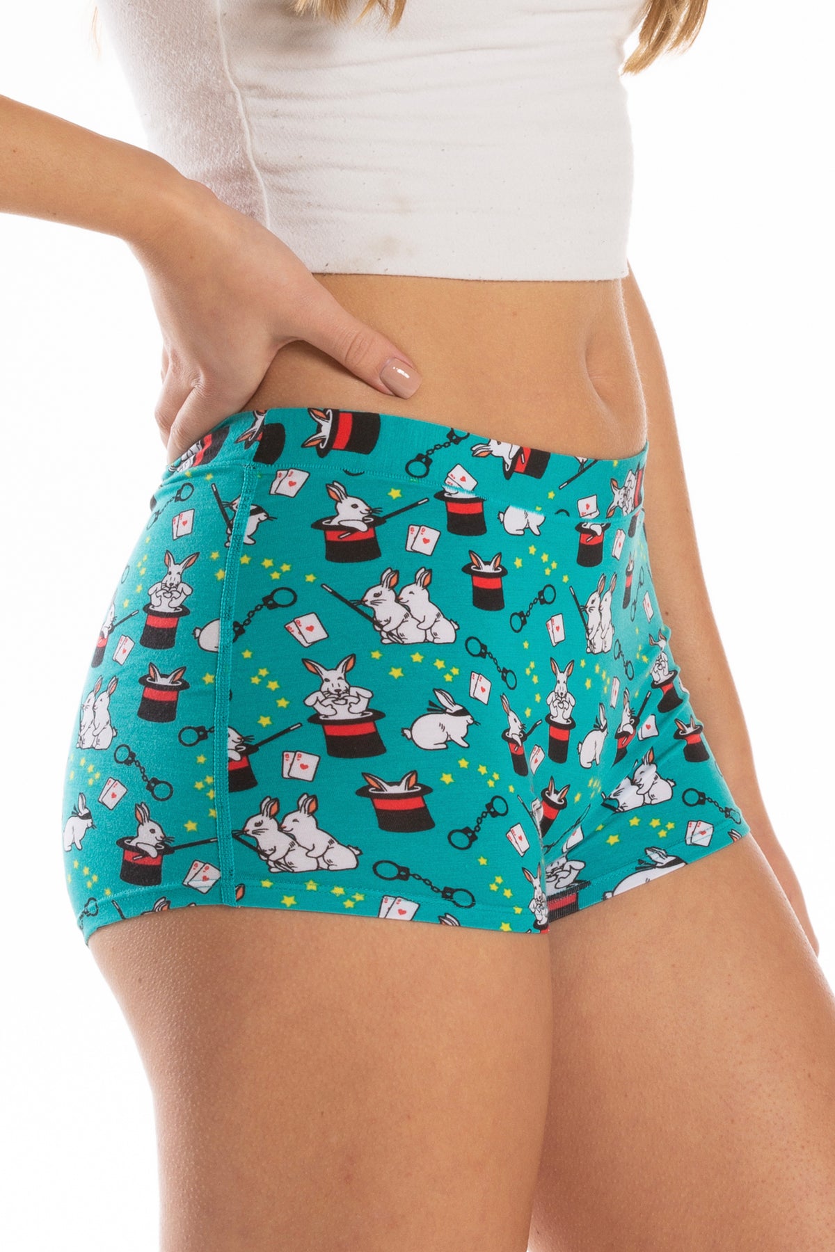 The AbracaDoMe | Magic Bunny Modal Boyshort Underwear - Shinesty