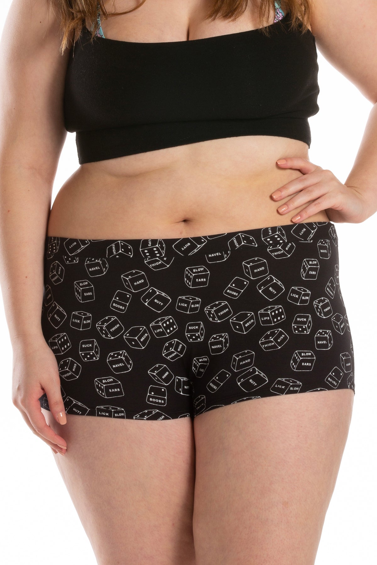 The Free For All | Glow In The Dark Dice Modal Boyshort Underwear - Shinesty