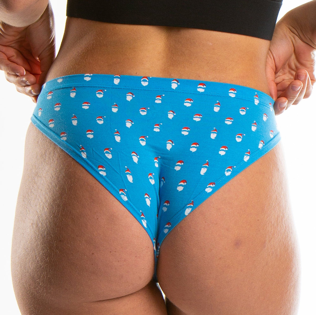 The 50 Shades Of Santa | Santa Faces Modal Bikini Underwear - Shinesty