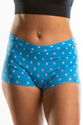 The 50 Shades Of Santa | Santa Faces Modal Boyshort Underwear - Shinesty