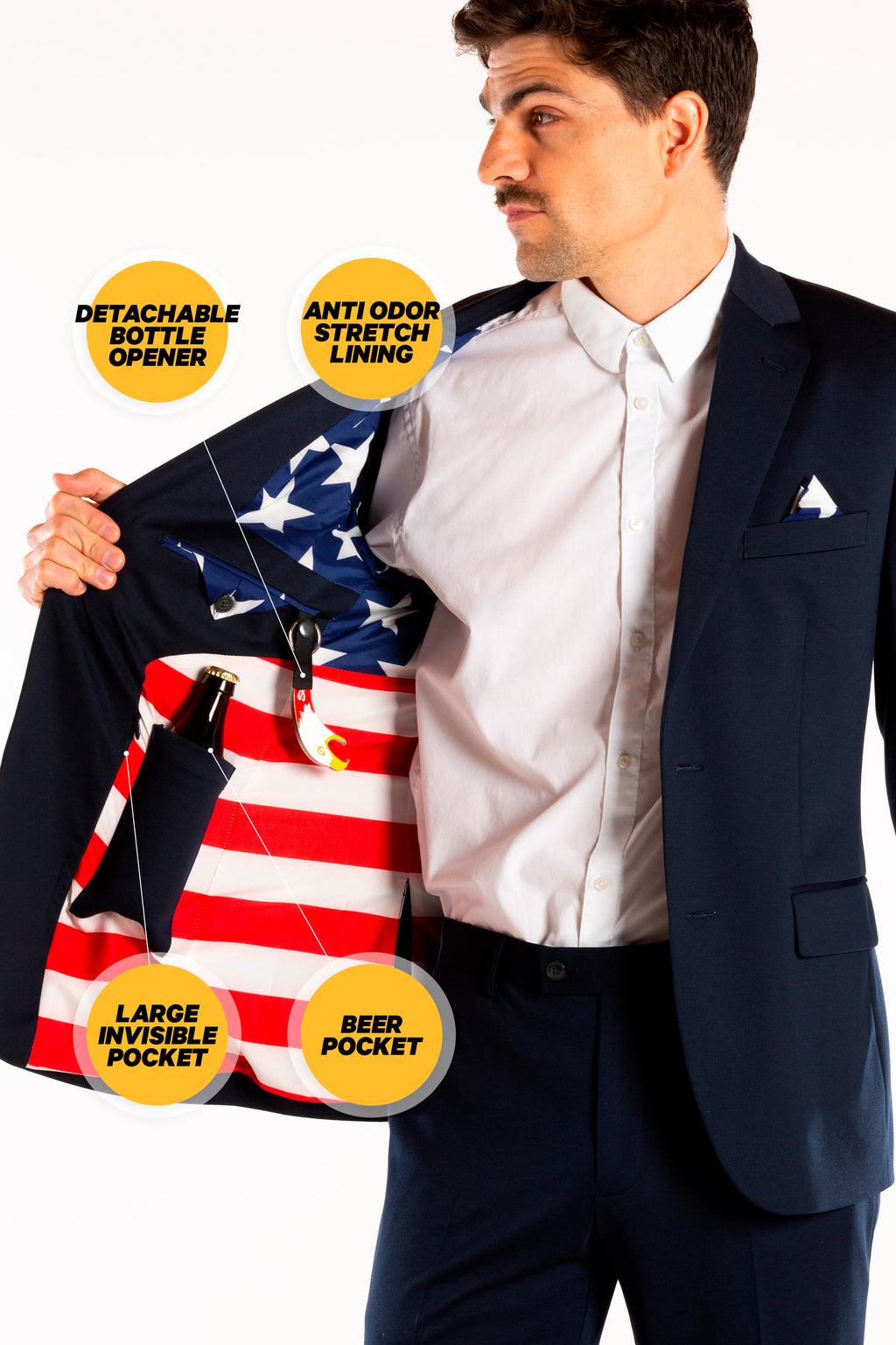 The Alpha | American Flag Ultimate Suit - Shinesty