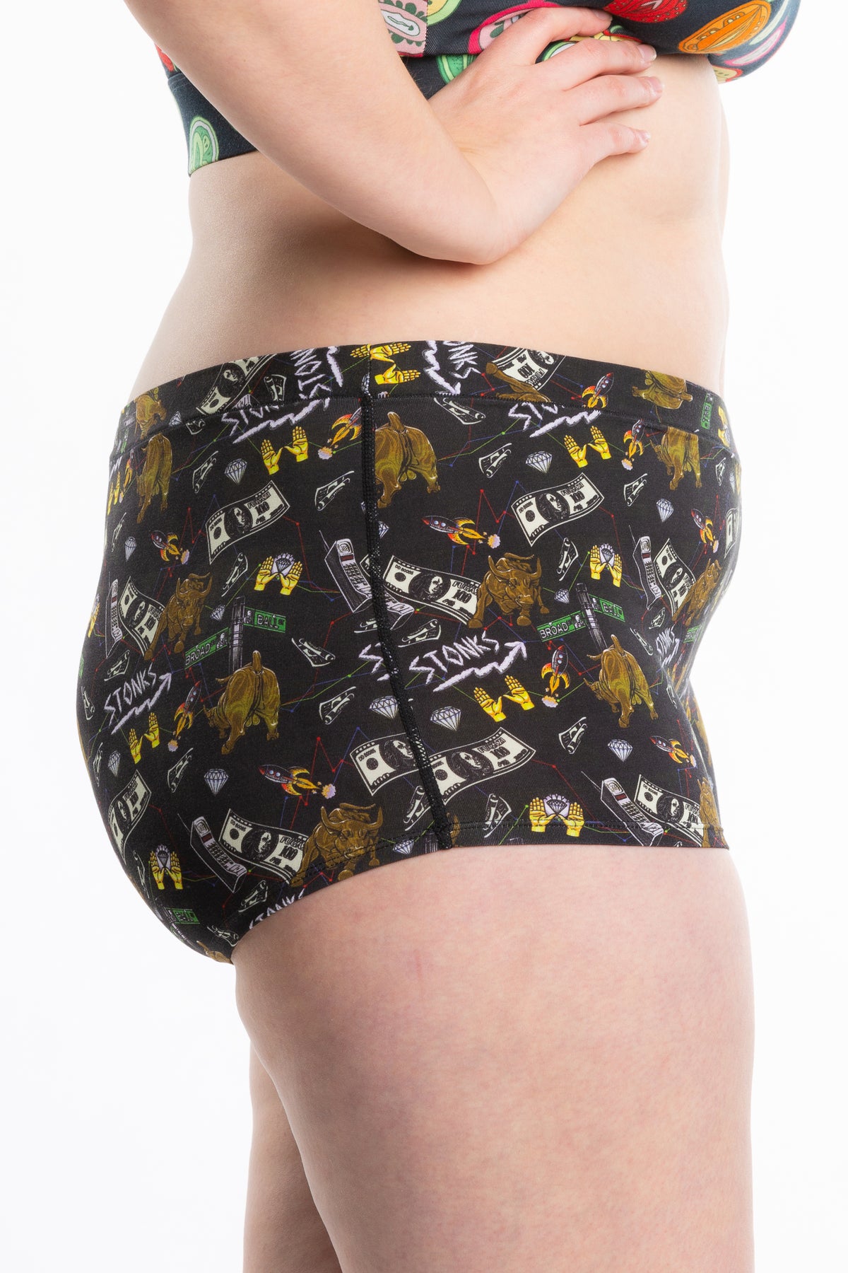 The Ball Street Bets | Wall Street Modal Boyshort Underwear - Shinesty