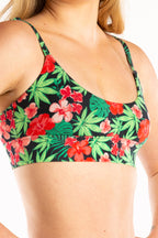 The Bongstera | Tropical Weed Boob Hammock™ Scoop Bralette - Shinesty