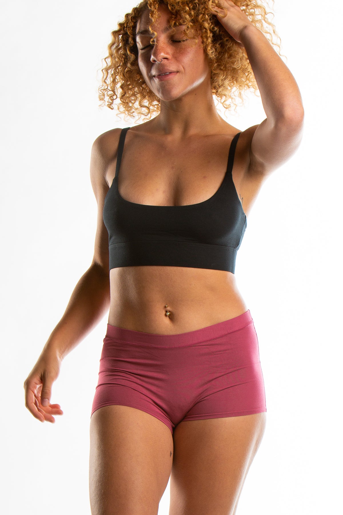The Bordeaux | Mauve Boyshort Underwear - Shinesty
