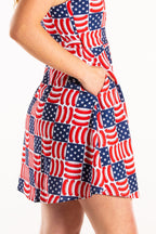 The Democracy Dog | USA Hotdog Strappy Dress - Shinesty