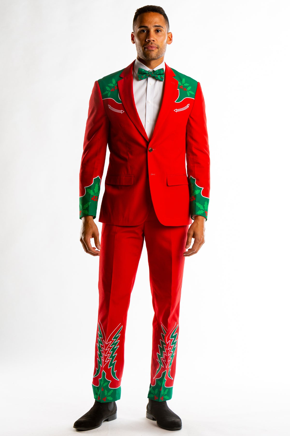 The Devout Desperado | Western Ugly Christmas Suit - Shinesty