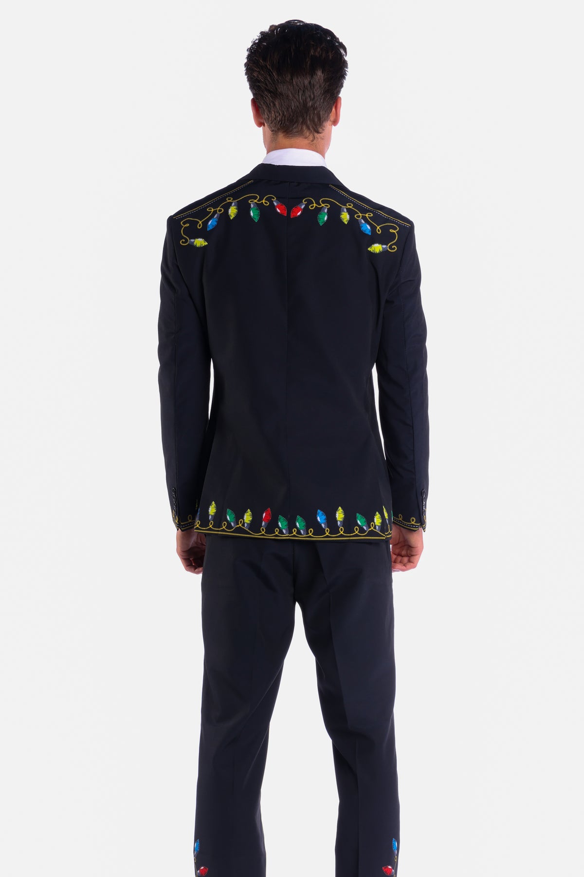 The Duke of December | Christmas Lights Ugly Christmas Suit - Shinesty