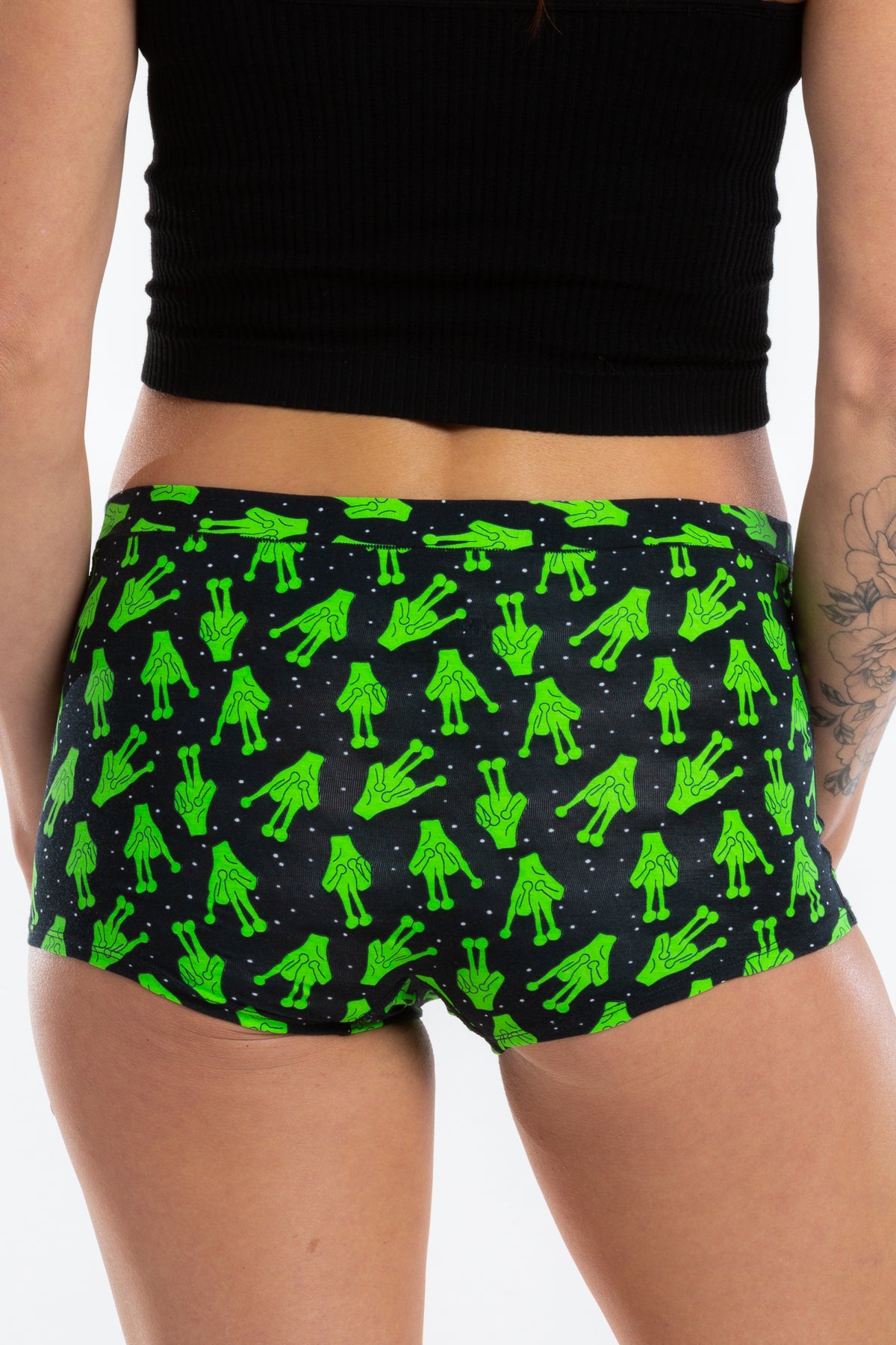 The Foreign Phalange | Alien Hands Modal Boyshort Underwear - Shinesty