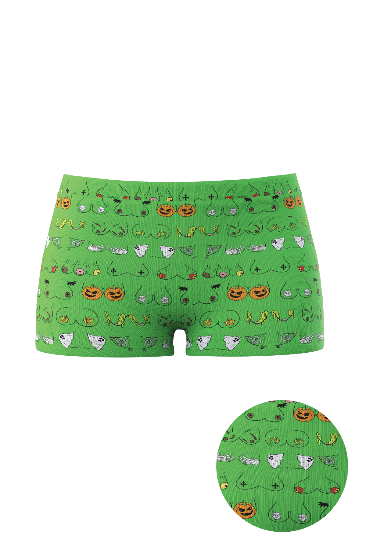 The Haunted Honkers | Halloween Bust Modal Boyshort Underwear - Shinesty
