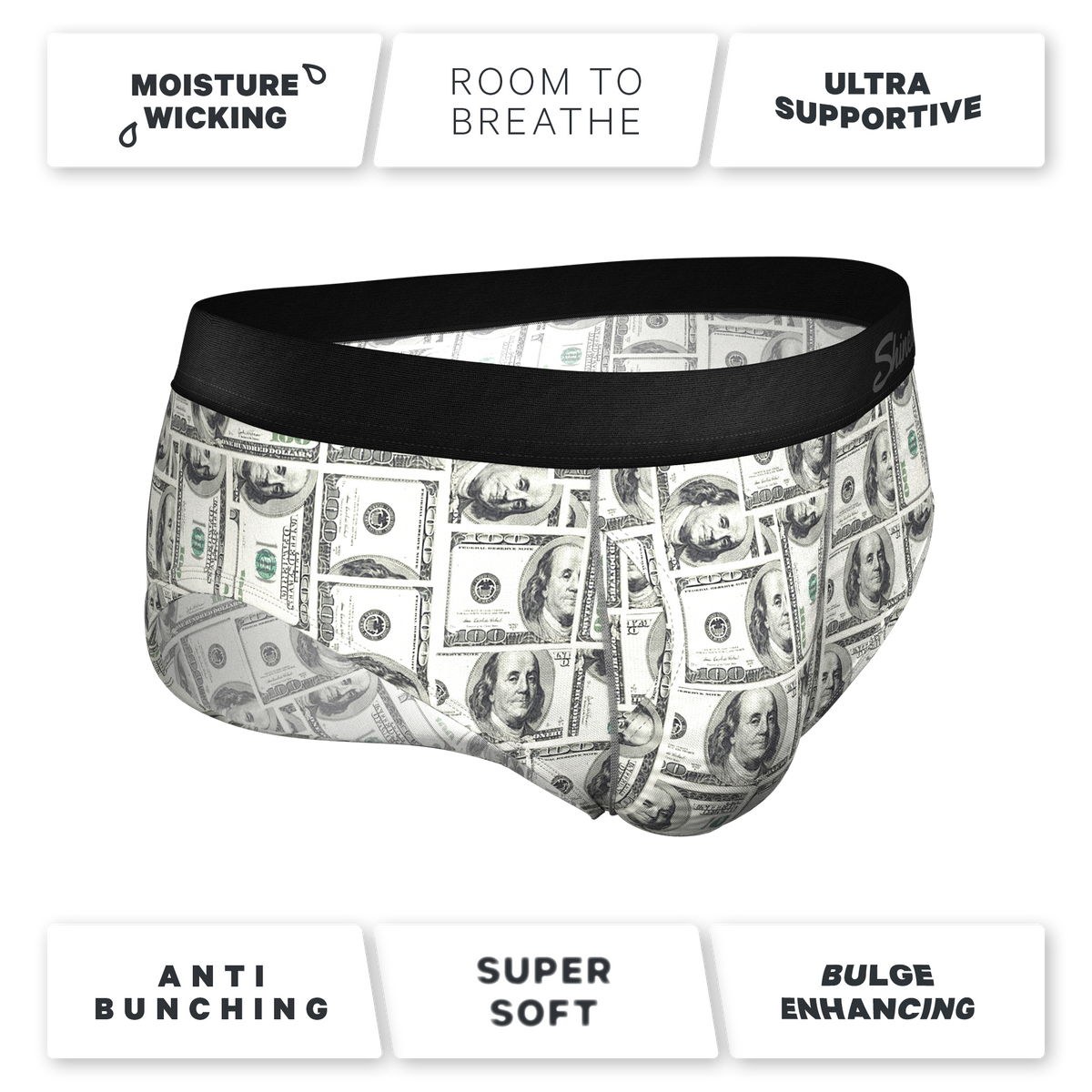 The High Roller | Money Ball Hammock® Pouch Underwear Briefs - Shinesty