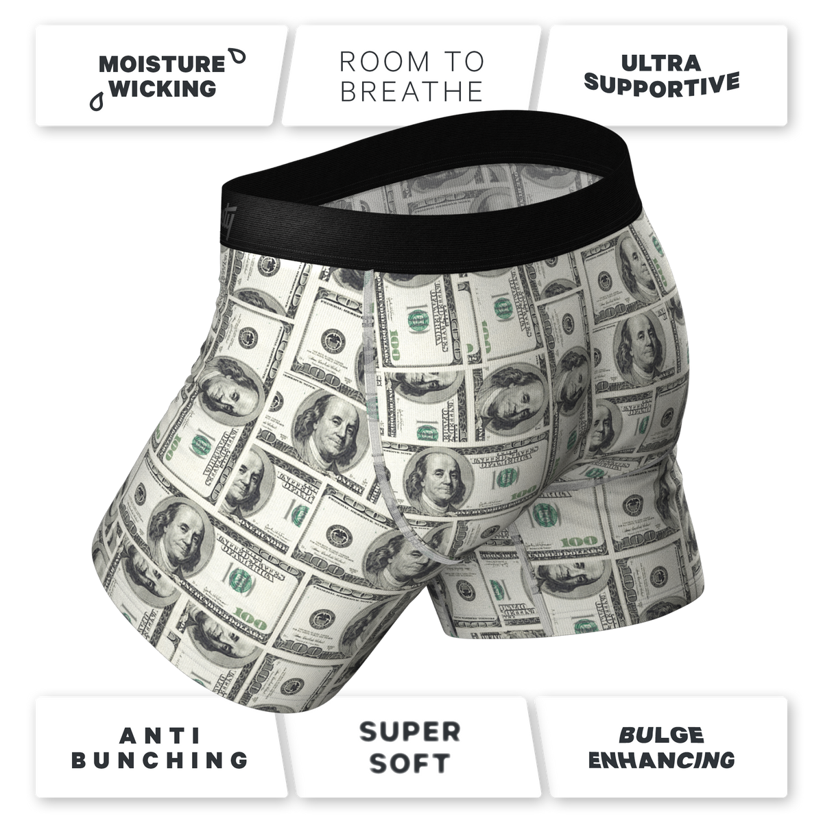 The High Roller | Money Ball Hammock® Pouch Underwear - Shinesty