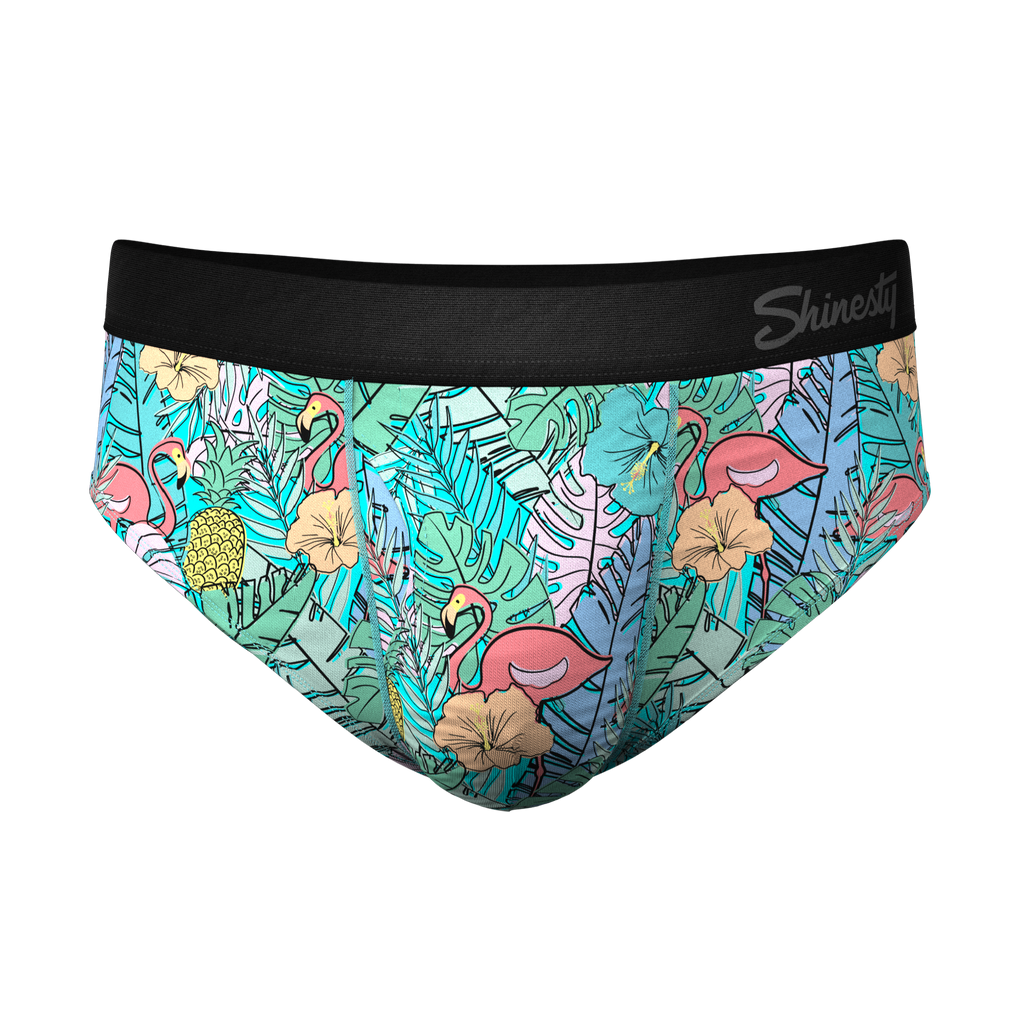 The Hot Tropic | Tropical Flamingo Ball Hammock® Underwear Briefs - Shinesty