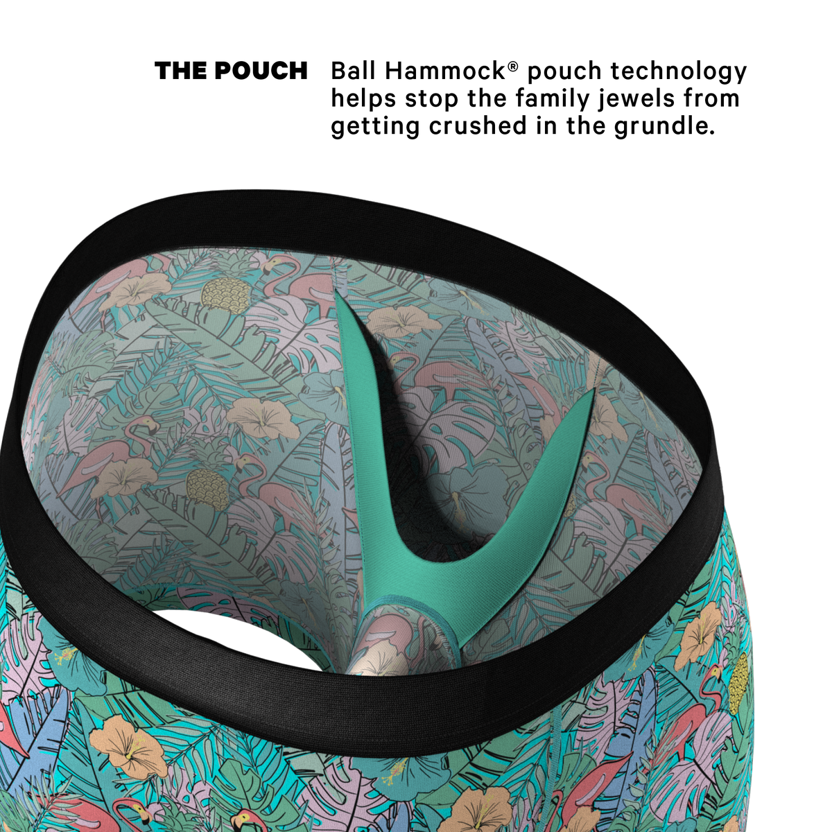 The Hot Tropic | Tropical Flamingo Ball Hammock® Pouch Underwear - Shinesty