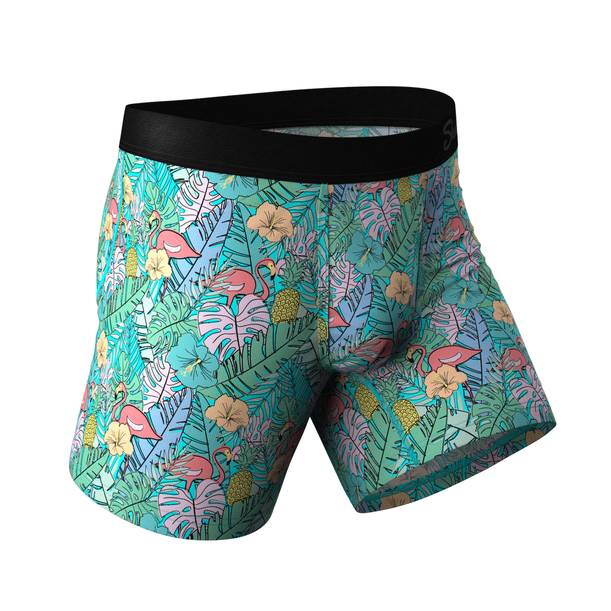 The Hot Tropic | Tropical Flamingo Ball Hammock® Pouch Underwear - Shinesty