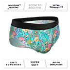 The Hot Tropic | Tropical Flamingo Ball Hammock® Underwear Briefs - Shinesty