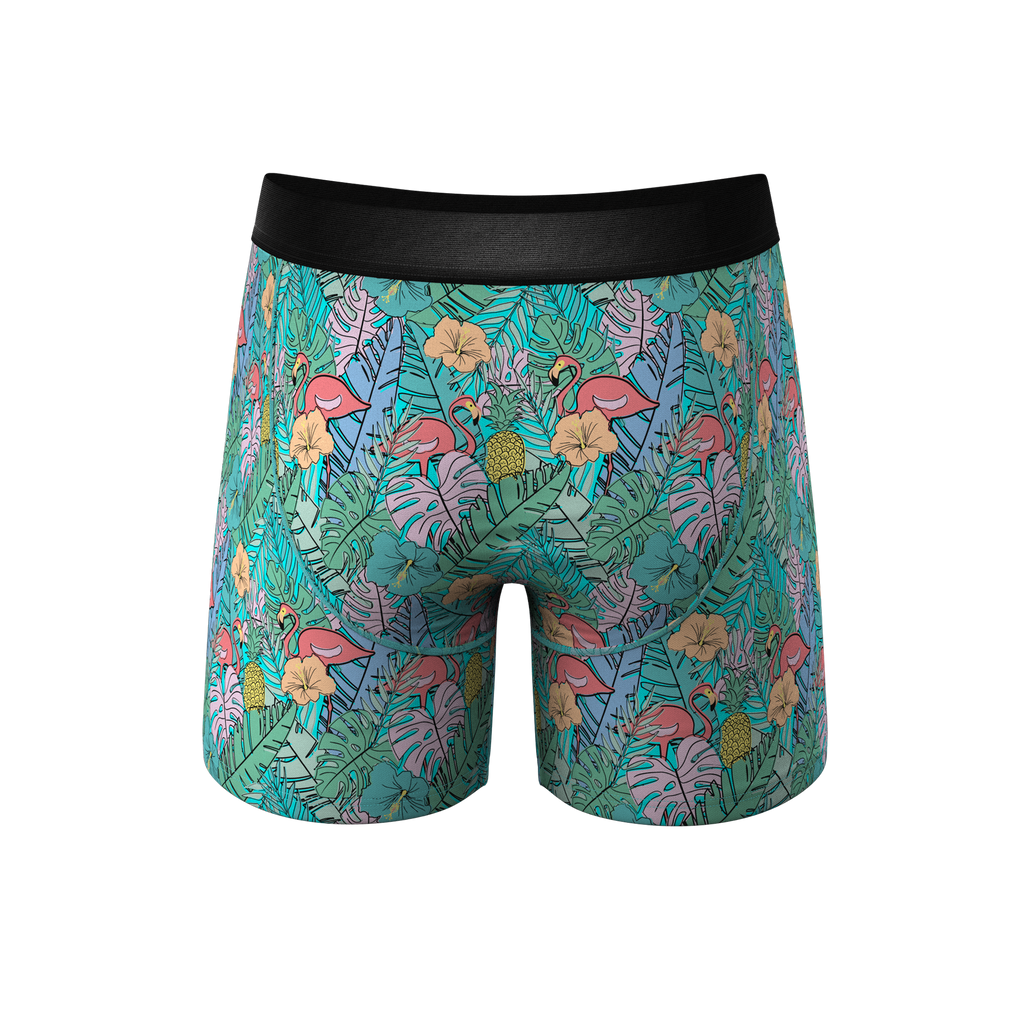 The Hot Tropic | Tropical Flamingo Ball Hammock® Pouch Underwear - Shinesty