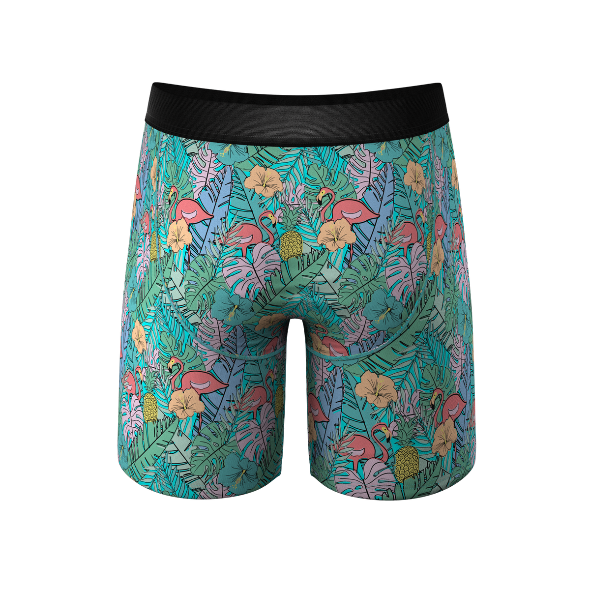 The Hot Tropic | Tropical Flamingo Ball Hammock® Boxer - Long Leg - Shinesty