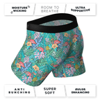 The Hot Tropic | Tropical Flamingo Ball Hammock® Pouch Underwear With Fly - Shinesty