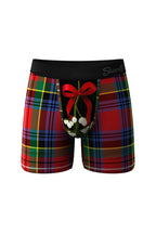 The Kiss Me There | Mistletoe Ball Hammock Boxer® And Bikini Matching Couples Underwear Pack - Shinesty