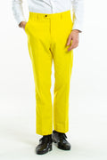The Lemonade | Yellow Pastel Suit Pants - Shinesty