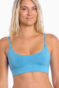 The Neptune | Slate Blue Boob Hammock™ Scoop Bralette - Shinesty