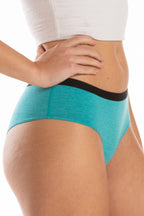 The Nerves of Teal | Teal Heather Cheeky Underwear - Shinesty