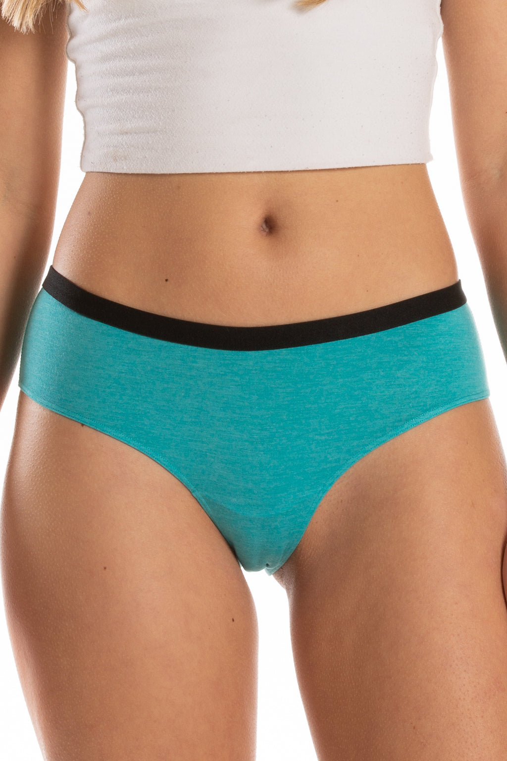 The Nerves of Teal | Teal Heather Cheeky Underwear - Shinesty