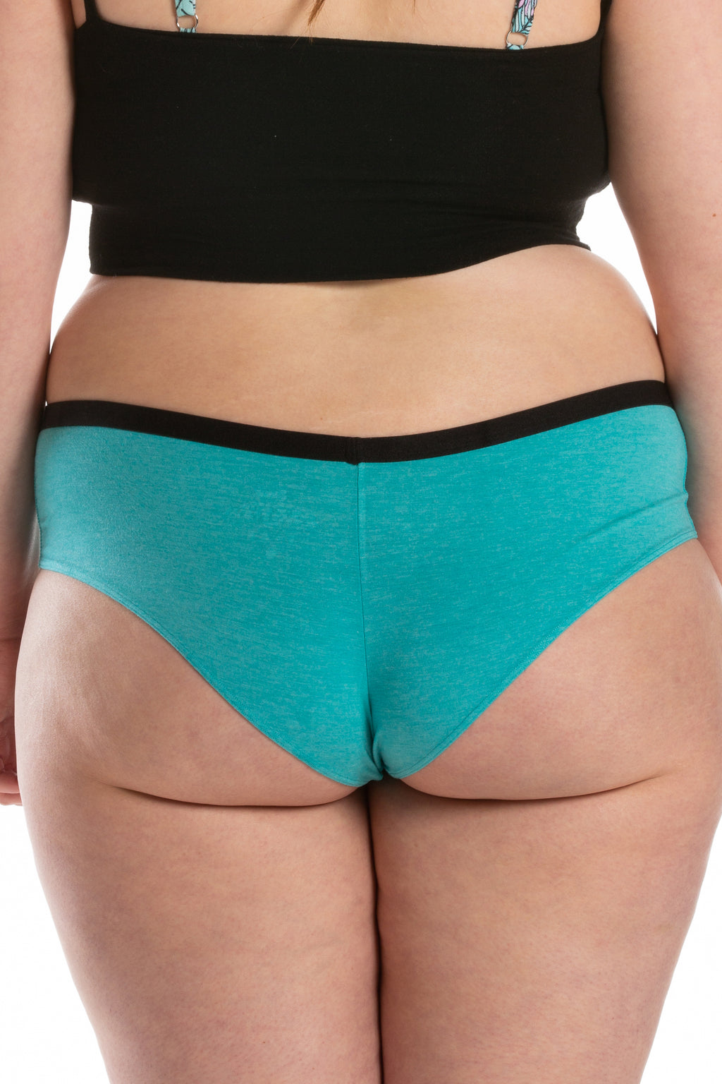 The Nerves of Teal | Teal Heather Cheeky Underwear - Shinesty