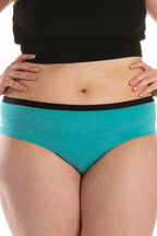 The Nerves of Teal | Teal Heather Cheeky Underwear - Shinesty