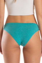 The Nerves of Teal | Teal Heather Modal Bikini Underwear - Shinesty