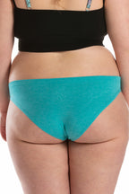 The Nerves of Teal | Teal Heather Modal Bikini Underwear - Shinesty