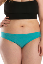 The Nerves of Teal | Teal Heather Modal Bikini Underwear - Shinesty