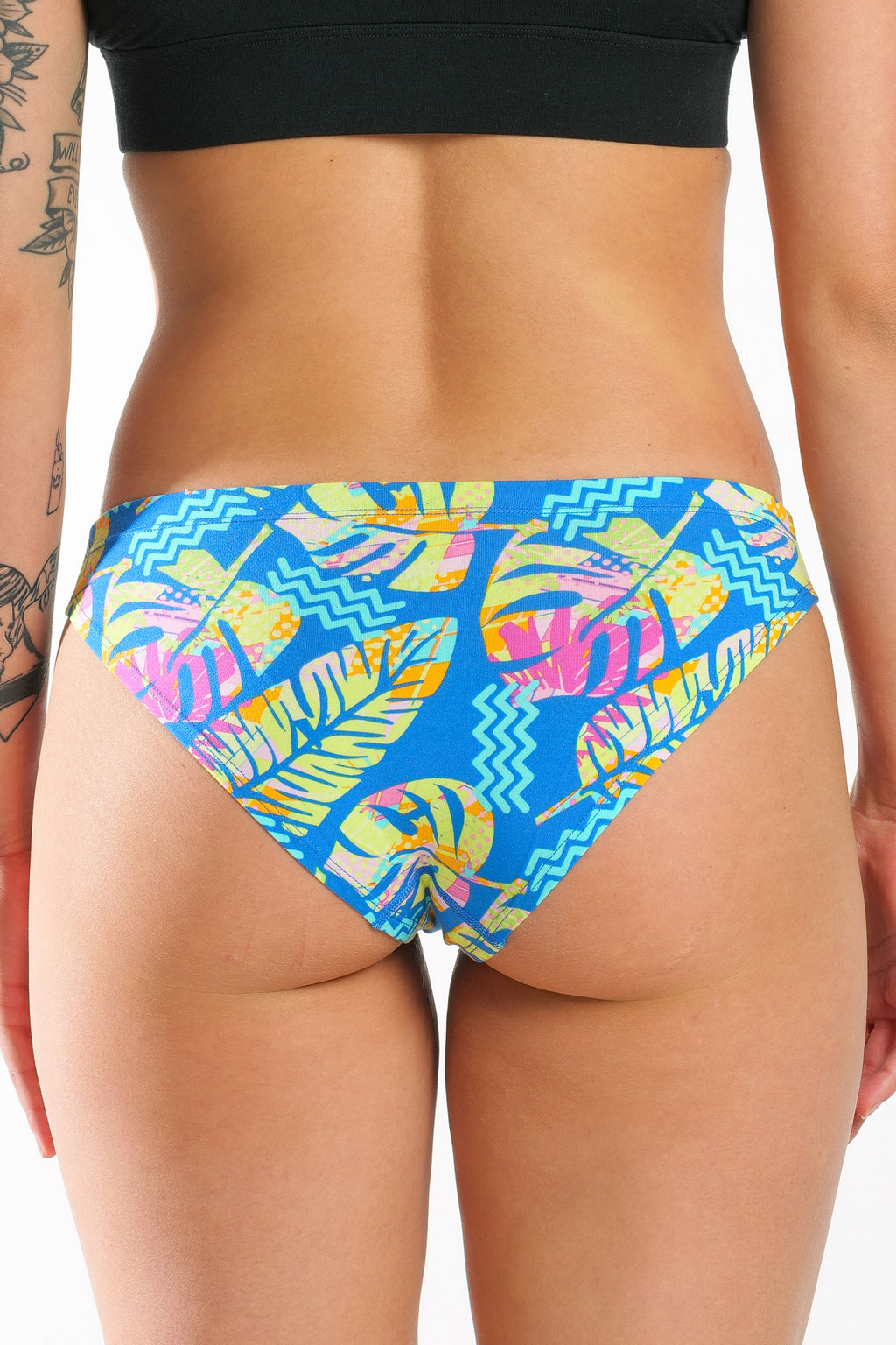 The Oahu Rendezvous | Tropical Leaves Modal Bikini Underwear - Shinesty