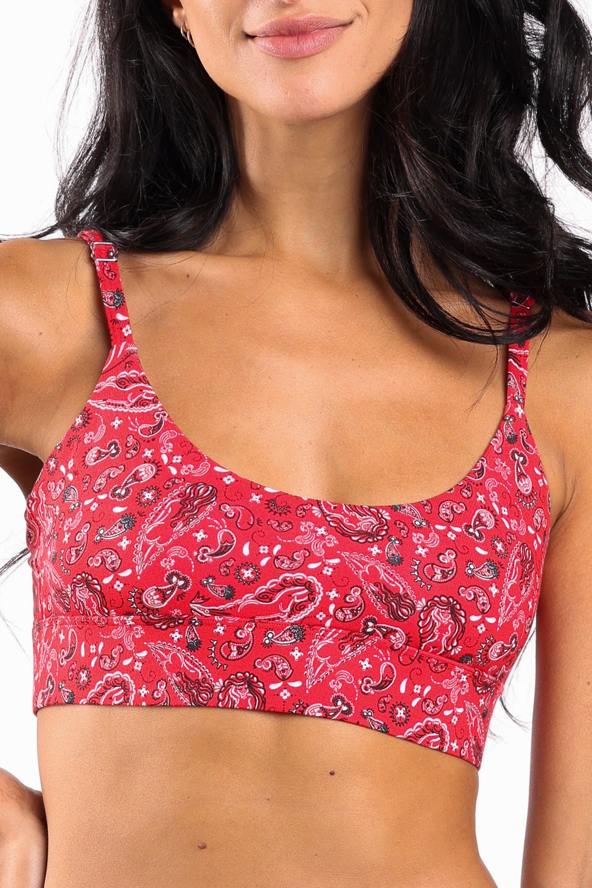 The Outlaw | Naughty Paisley Boob Hammock™ Scoop Bralette - Shinesty