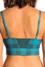 The Plaid And Simple | Green Plaid paradICE™ Boob Hammock™ Cooling Bralette - Shinesty