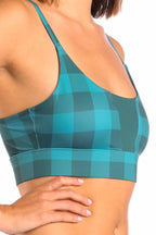 The Plaid And Simple | Green Plaid paradICE™ Boob Hammock™ Cooling Bralette - Shinesty