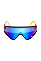 The Powerhouse |  Blue Polarized Retro Macho Sunglasses - Shinesty