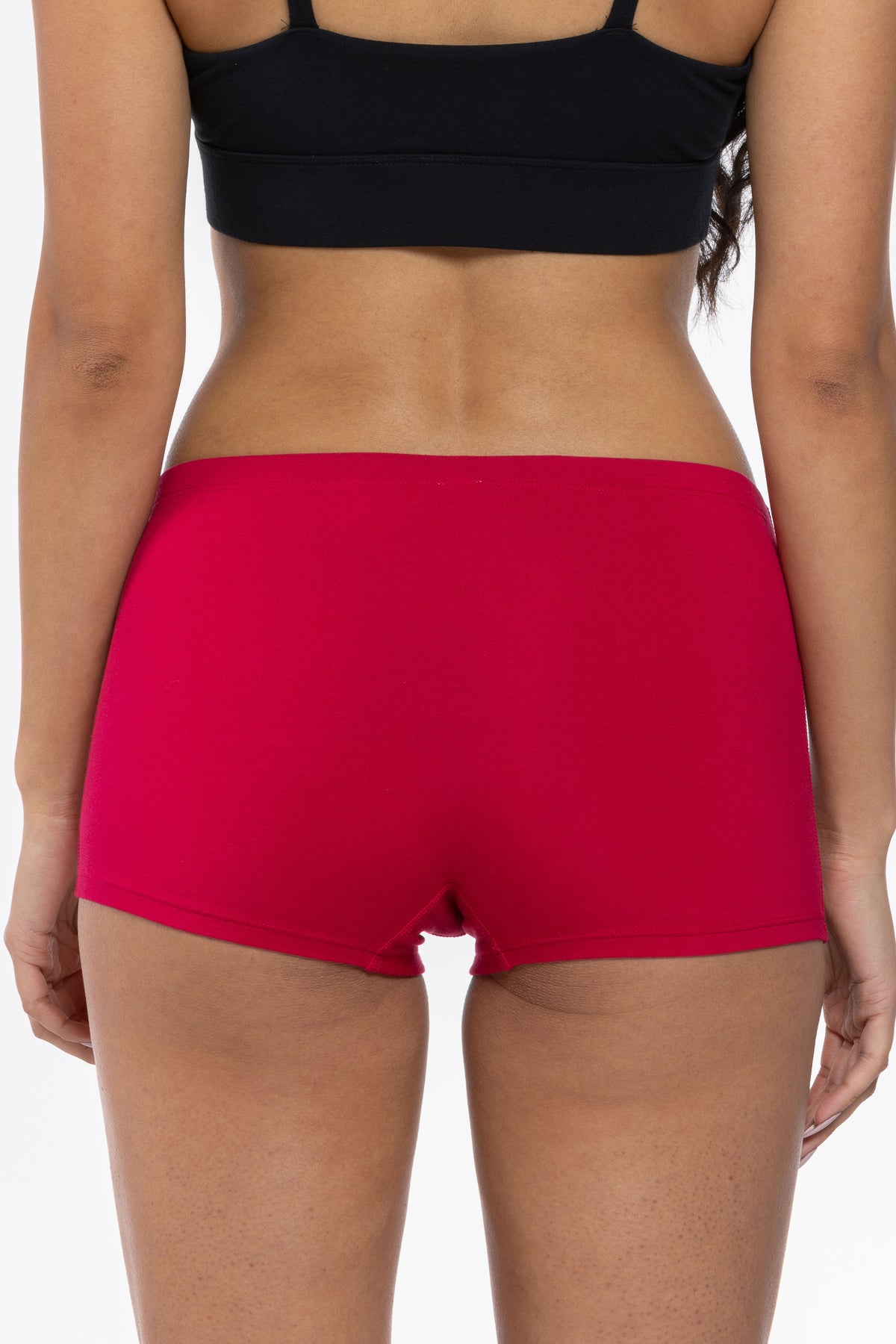 The Red Velvet | Dark Red Modal Boyshort Underwear - Shinesty