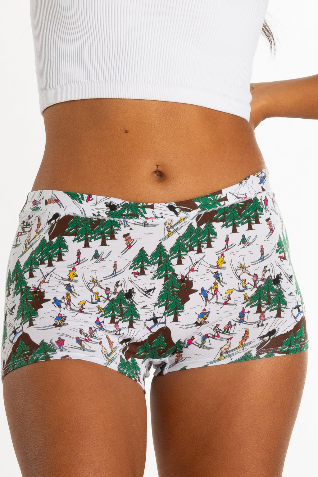 The Rosy Cheeks | Skier Boyshort Underwear - Shinesty
